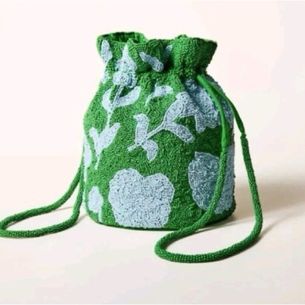 Kate Spade X Target - Beaded Classic Rose Drawstring Bucket Bag
